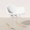 Sedia a Dondolo - Design Scandinavo - Gambe in Legno e Metallo - Nordika image 7