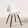 Sedia da Pranzo con Cuscino - Design Scandinavo e Gambe in Legno Scuro - Skögur image 7