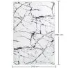 Grande Tappeto dal Design Moderno Effetto Marmo - (290x200 cm) - Calico image 7