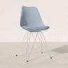 Sedia da Pranzo con Cuscino - Design Scandinavo e Gambe in Metallo Nero - Skögur image 7