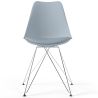 Sedia da Pranzo con Cuscino - Design Scandinavo e Gambe in Metallo Nero - Skögur image 7