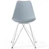 Sedia da Pranzo con Cuscino - Design Scandinavo e Gambe in Metallo - Skögur image 7
