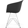 Sedia da Pranzo - Design Scandinavo - Gambe Cromate - Polin image 7