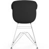Sedia da Pranzo - Design Scandinavo - Gambe Cromate - Polin image 7