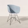 Sedia da Pranzo - Design Scandinavo - Gambe Nere - Polin image 7