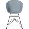 Sedia da Pranzo - Design Scandinavo - Gambe Nere - Polin image 7