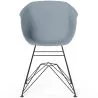 Sedia da Pranzo - Design Scandinavo - Gambe Nere - Polin image 7