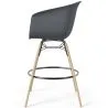 Sgabello da Bar - Design Scandinavo - Gambe in Legno Naturale - Melania image 7