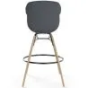 Sgabello da Bar - Design Scandinavo - Gambe in Legno Naturale - Melania image 7