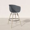 Sgabello da Bar - Design Scandinavo - Gambe in Legno Naturale - Melania image 7
