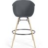 Sgabello da Bar - Design Scandinavo - Gambe in Legno Naturale - Melania image 7