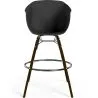 Sgabello da Bar - Design Scandinavo - Gambe in Legno Scuro - Pirela image 7