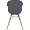 Sedia da Pranzo - Design Scandinavo - Gambe in Legno Naturale - Polin image 7