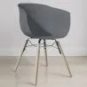 Sedia da Pranzo - Design Scandinavo - Gambe in Legno Naturale - Polin image 7