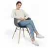 Sedia da Pranzo - Design Scandinavo - Gambe in Legno Naturale - Polin image 7