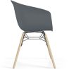 Sedia da Pranzo - Design Scandinavo - Gambe in Legno Naturale - Polin image 7
