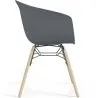 Sedia da Pranzo - Design Scandinavo - Gambe in Legno Naturale - Polin image 7