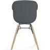 Sedia da Pranzo - Design Scandinavo - Gambe in Legno Naturale - Polin image 7