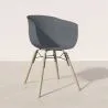 Sedia da Pranzo - Design Scandinavo - Gambe in Legno Naturale - Polin image 7