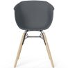 Sedia da Pranzo - Design Scandinavo - Gambe in Legno Naturale - Polin image 7