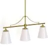 Lampada a Sospensione in Metallo Dorato Anticato con 3 Paralumi - Bubles image 7