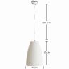 Lampada a sospensione - Design minimalista - Finitura effetto pietra - Sinur I image 7