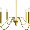 Lampada a sospensione dorata a 6 bracci – Stile lampadario moderno in metallo - Vintessa image 7