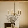 Lampada a sospensione dorata a 6 bracci – Stile lampadario moderno in metallo - Vintessa image 7