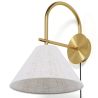 Lampada da Parete Vintage Dorata con Spina e Interruttore - Boly image 7
