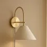 Lampada da Parete Vintage Dorata con Spina e Interruttore - Boly image 7