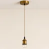 Cavo per lampada a sospensione dorato anticato con altezza regolabile - Berrey image 7