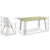 Pack Tavolo Hairpin (90x150 cm) + 6 Sedie da Pranzo Nordic Skögur image 7