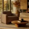 Poltrona Rivestita In Velluto A Coste – Design Moderno - November image 7