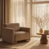 Poltrona Rivestita In Velluto A Coste – Design Moderno - November image 7