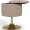 Sgabello Con Contenitore Rivestito In Chenille - Tony image 7