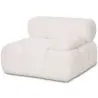 Divano Modulare Angolo Sinistro - Rivestito In Tessuto Bouclé Bianco - Bianca image 7