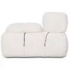Divano Modulare Angolo Sinistro - Rivestito In Tessuto Bouclé Bianco - Bianca image 7