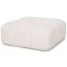 Pouf Modulare Rivestito In Tessuto Bouclé - Design Moderno – Abbinabile Al Divano Modulare Bianca image 7