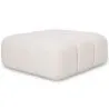 Pouf Modulare Rivestito In Tessuto Bouclé - Design Moderno – Abbinabile Al Divano Modulare Bianca image 7
