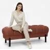 Panca Stile Chesterfield Rivestita In Velluto Con Gambe In Ferro - Hamptons image 7