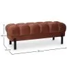Panca Stile Chesterfield Rivestita In Velluto Con Gambe In Ferro - Hamptons image 7