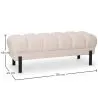 Panca Stile Chesterfield Rivestita In Velluto Con Gambe In Ferro - Hamptons image 7