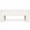 Panca Con Contenitore Rivestita In Tessuto Bouclé Bianco Panna – Seduta Moderna Per Soggiorno E Camera - Boreta image 7