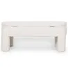 Panca Con Contenitore Rivestita In Tessuto Bouclé Bianco Panna – Seduta Moderna Per Soggiorno E Camera - Boreta image 7