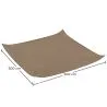 Tenda in fibra di cocco 5x5M - Vela ombreggiante 100 % Naturale image 7