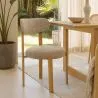 Sedia da pranzo Rivestita in chenille - Gambe effetto rovere - Design ergonomico e moderno - Okare image 7