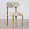 Sedia da pranzo Rivestita in chenille - Gambe effetto rovere - Design ergonomico e moderno - Okare image 7
