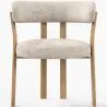 Poltrona da soggiorno con braccioli rivestita in Chenille – Gambe effetto Rovere – Design ergonomico e moderno – Okare image 7