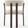 Poltrona da soggiorno con braccioli rivestita in Chenille – Gambe effetto legno scuro – Design ergonomico e moderno – Okare image 7