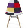 Sedia da Pranzo - Rivestimento Patchwork - Design Scandinavo e Gambe in Legno - Skögur image 7